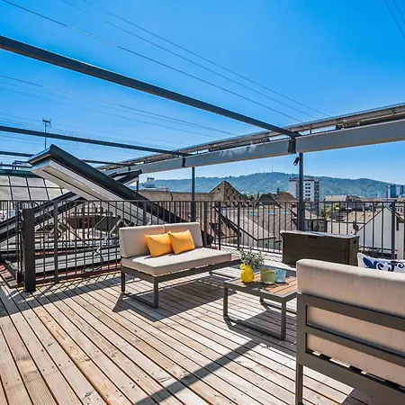 Old Town Rose Diamond Penthouse Rooftop Terrace * Zurigo